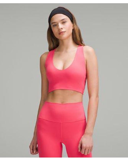 lululemon athletica Red – Bend This Scoop And Cross Sports Bra Light Support, A-C Cups – –