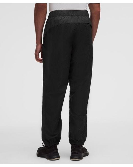 lululemon athletica Black Nylon Relaxed Track Pant for men