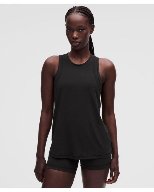 lululemon athletica Black Soft Jersey Training Tank Top