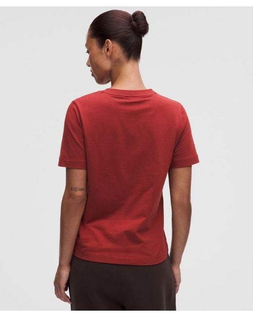 lululemon athletica Red – The Classic Jersey Tee – – Size Large