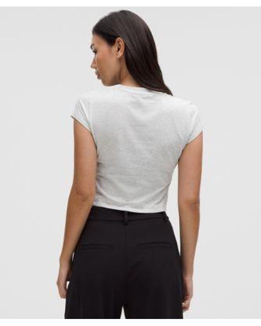 lululemon athletica White Organic Cotton Baby Tee