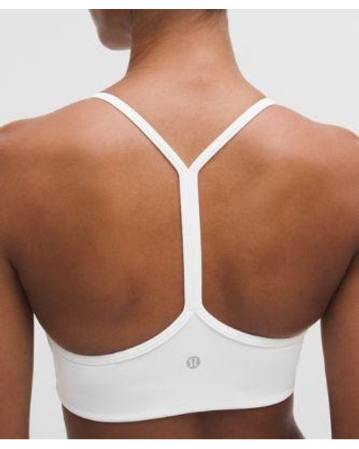 lululemon athletica White Flow Y Bra Light Support, A/B Cup