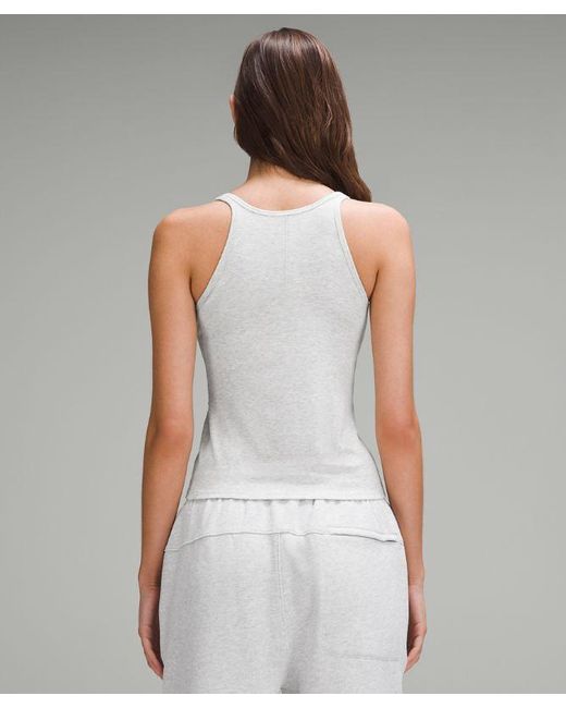 lululemon athletica White Hold Tight Thin Strap Racerback Tank Top