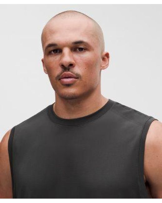 lululemon athletica Black Metal Vent Tech Relaxed-Fit Sleeveless Shirt for men