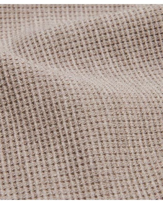 lululemon athletica Brown – Scuba Cropped Funnel-Neck Half Zip Sweatshirt Waffle – –