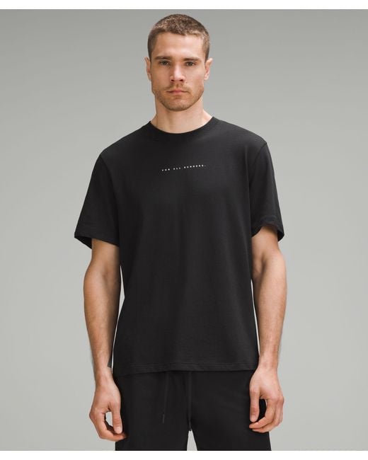 lululemon athletica Black Zeroed In Short-sleeve Shirt Graphic