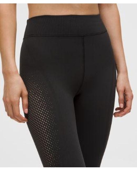lululemon athletica Black – Revealknit High-Rise Tight Leggings Slnsh Collection – 28" – – Size 16