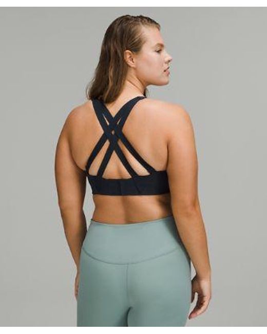 lululemon athletica Blue Energy Sports Bra High Support