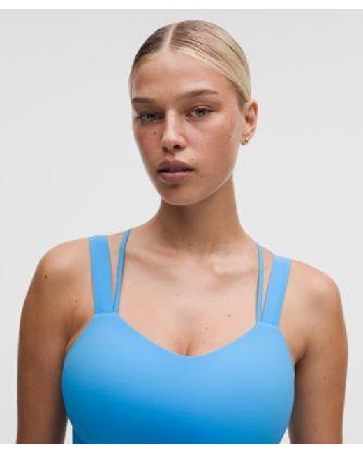lululemon athletica Blue Like A Cloud Longline Bra