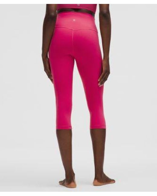 lululemon athletica Pink Align High-Rise Crop 17"