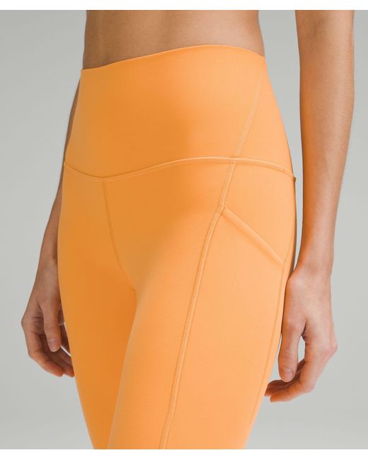 lululemon athletica Align High-rise Pants With Pockets - 25 - Color Orange  - Size 10