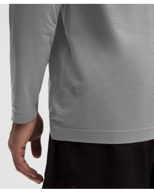 lululemon athletica Gray Metal Vent Tech Long-Sleeve Shirt for men