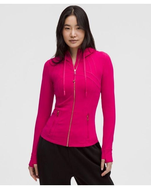 lululemon athletica Pink – Define Hooded Jacket Nulu – – Size 18