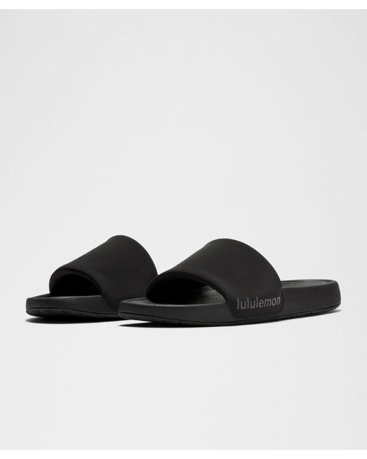 lululemon athletica Restfeel Slides - Color Black/grey - Size 10