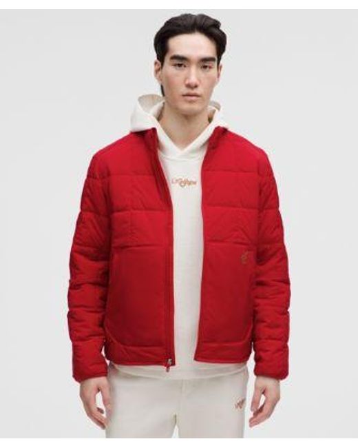 lululemon athletica Red Lunar New Year Route Ready Lightweight Insulated Jacket for men