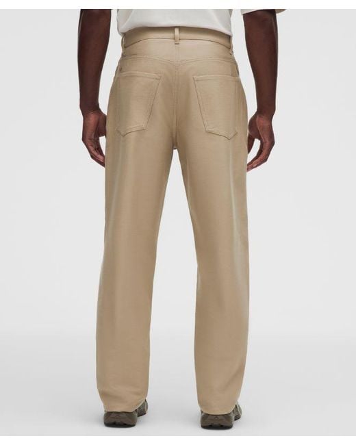 lululemon athletica Natural – Easyfive Loose-Straight Trousers 30L – Color Khaki – Size 12 for men