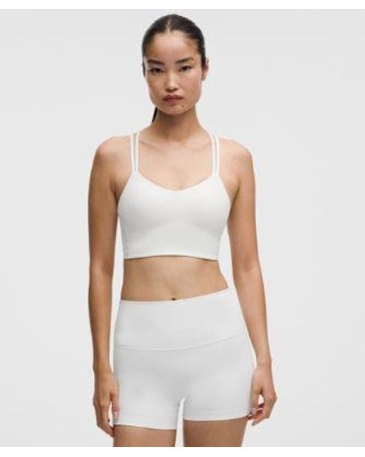 lululemon athletica Blue – Like A Cloud Longline Sports Bra Light Support, B/C Cup – – Size 14