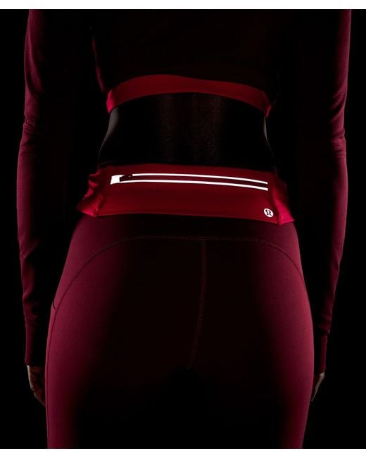 lululemon Fast And Free Running Belt in Red | Lyst display picture 3
