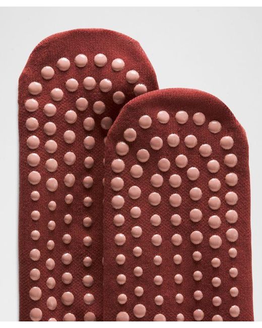 lululemon athletica Red – Find Your Balance Grip Socks Strappy – –