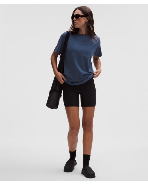 lululemon athletica Blue All Yours Organic Cotton Crewneck T-Shirt