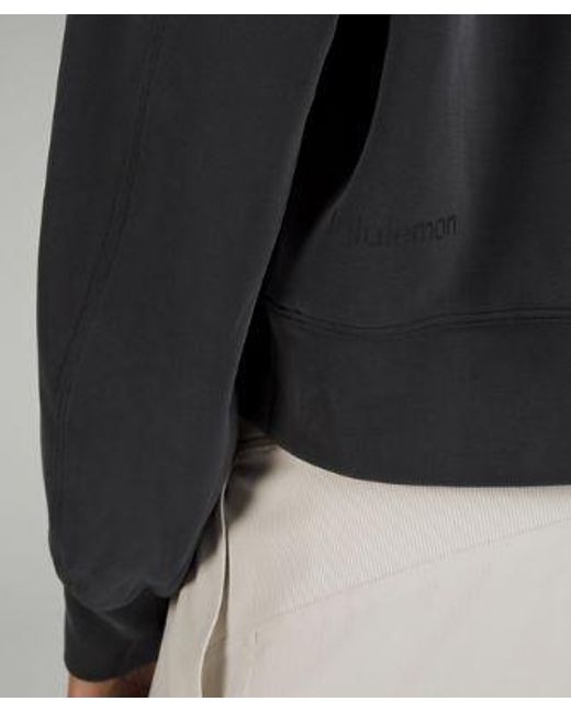 lululemon athletica Black – Softstreme Perfectly Oversized Cropped Crew Sweatshirt – –