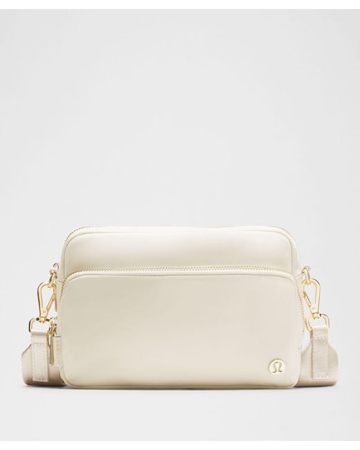 lululemon  Everywhere Crossbody Bag Large 3L Metal Hardware  in Natural |  Lyst