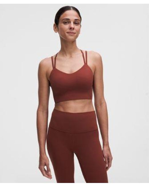 lululemon athletica Red Like A Cloud Longline Bra