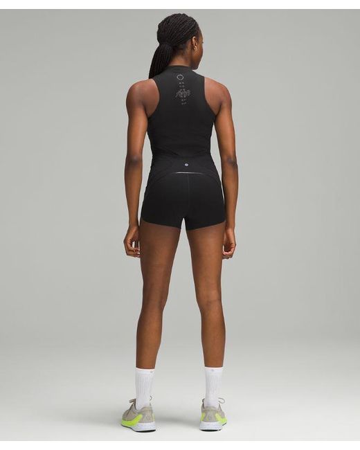 lululemon athletica Black Nulux Zip-up Track Bodysuit 3"