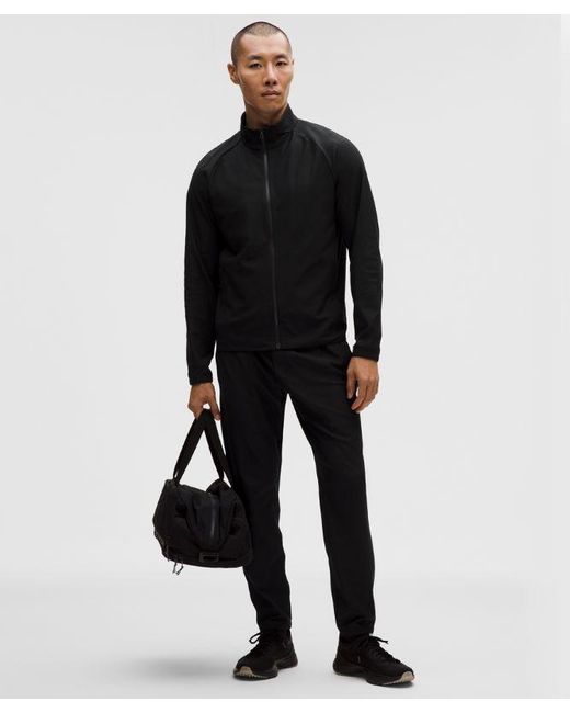 lululemon athletica Black Knit Warm-Up Jacket for men