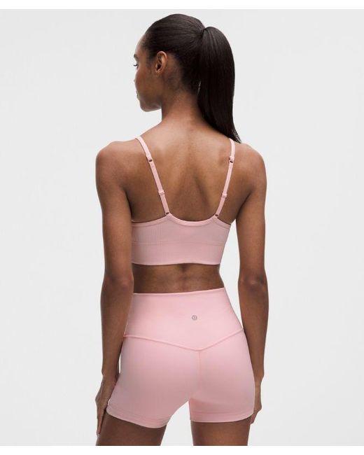 lululemon athletica Pink Ebb To Street Bra