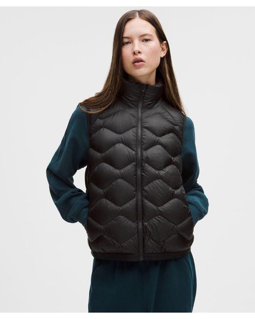 lululemon athletica Black Featherweight 900-Down-Fill Quilted Vest