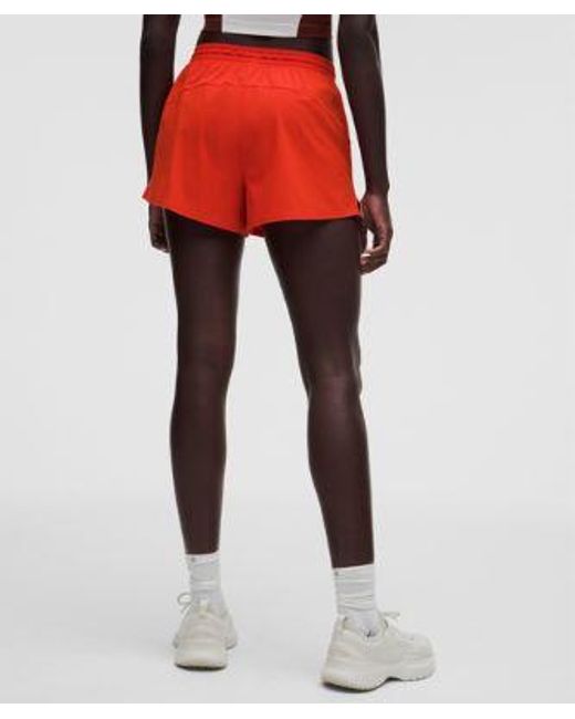lululemon athletica Red – Court Rival High-Rise Shorts – 3" – – Size 4