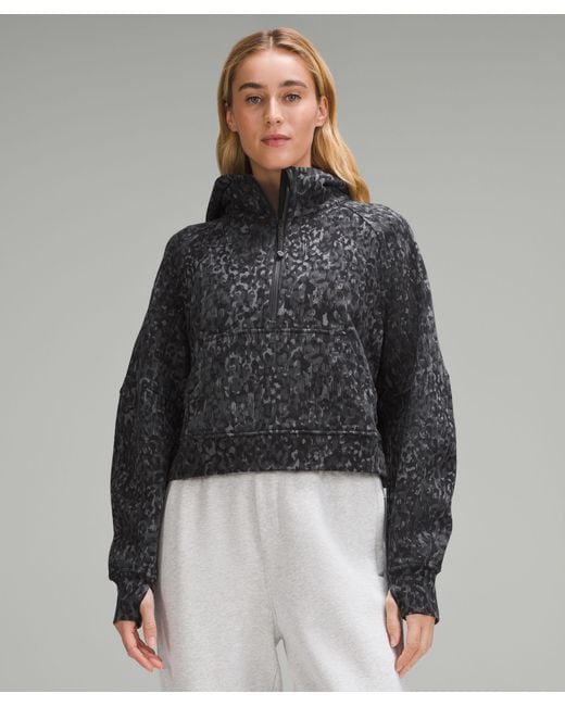 lululemon athletica, Sweaters, Lululemon Charcoal Grey Full Zip Oversized  Scuba Hoodie Size Ml