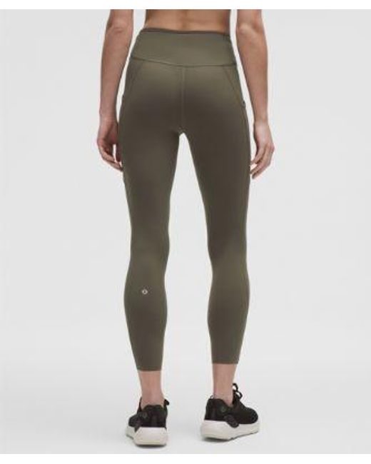 lululemon athletica Green Fast And Free High-Rise Leggings 25" 5 Pocket