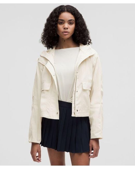 lululemon athletica White Cropped Utility Windbreaker