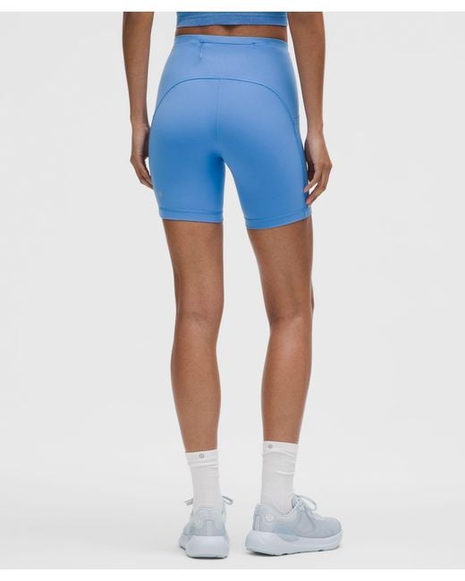 lululemon athletica Blue Swift Speed High-Rise Short 6"