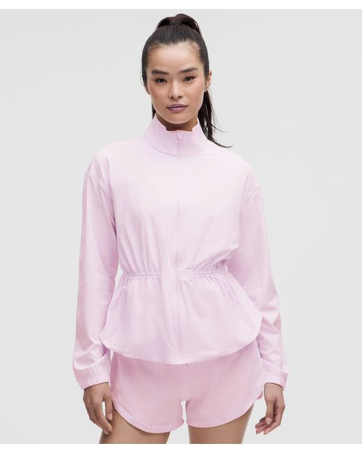 lululemon athletica White Uv-Protective Cinch-Waist Running Jacket