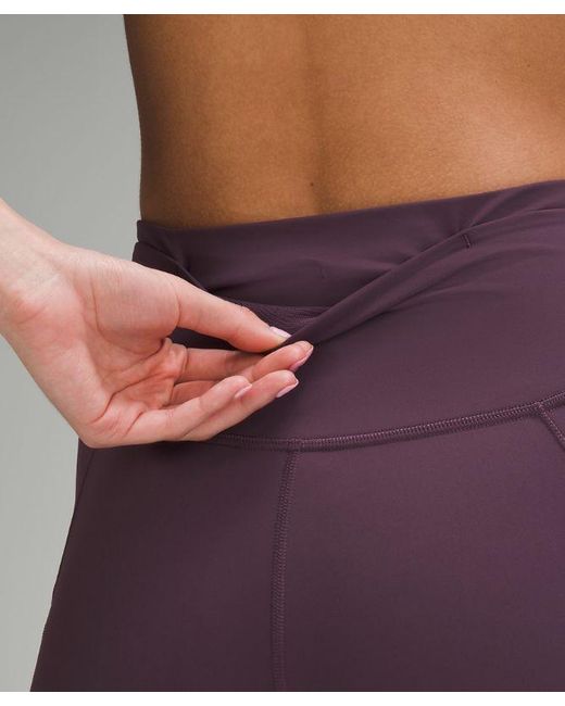 lululemon athletica Fast And Free High-rise Crop Pants Pockets - 23" - Color Purple - Size 0