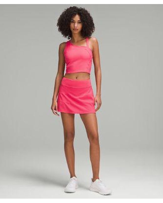 lululemon athletica Pink Pace Rival Mid-rise Skirt Long