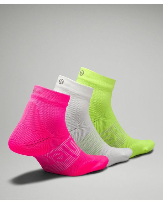 lululemon athletica Pink Power Stride Ankle Socks 3 Pack