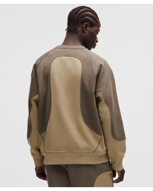 lululemon athletica Brown – Cotton Fleece Oversized Crew Sweatshirt Slnsh Collection – – Size Large for men