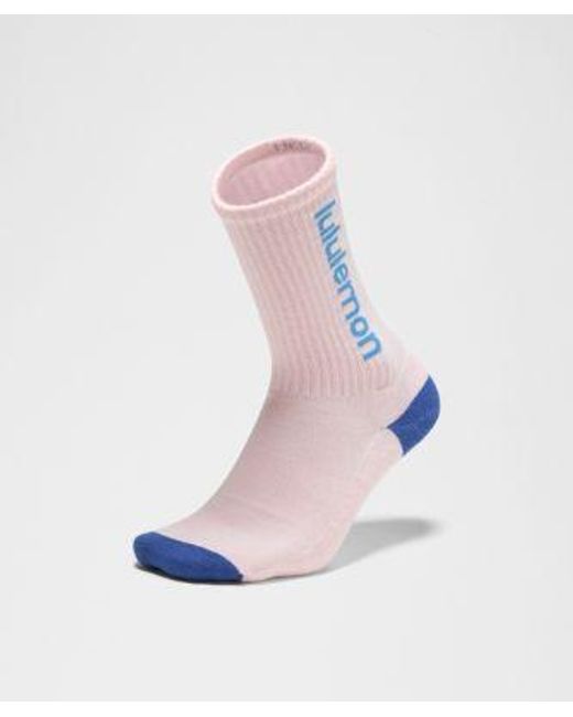 lululemon athletica Blue Daily Essential Crew Socks