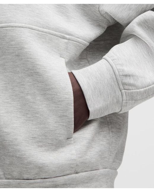lululemon athletica Gray – Smooth Spacer Oversized Full Zip Hoodie – Color Light/ – Size Large