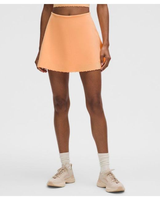 lululemon athletica Natural Scallop-Hem High-Rise Tennis Skirt