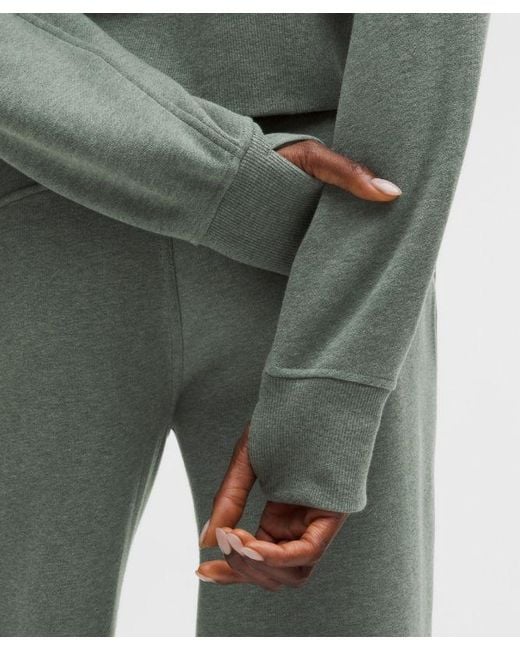 lululemon athletica Green – Scuba Oversized Half-Zip Hoodie – – Size 6