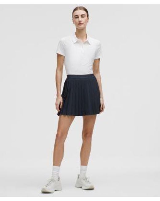 lululemon athletica Blue High-Rise Pleated Tennis Skirt