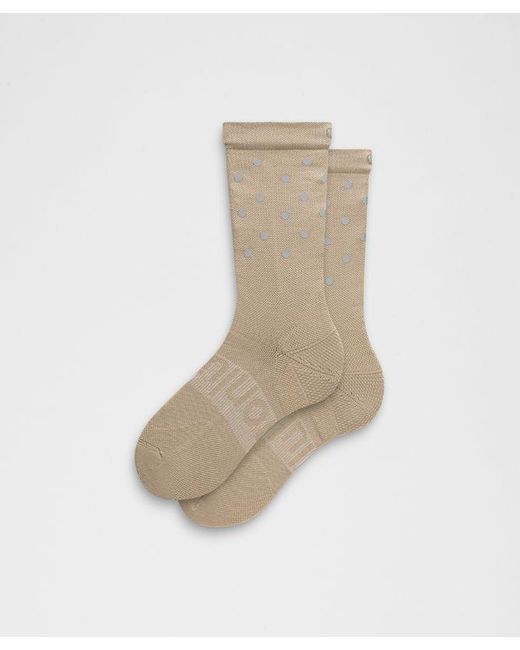 lululemon athletica Natural Power Stride Crew Socks Dot Reflective