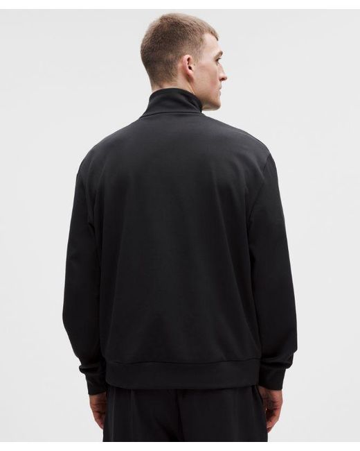 lululemon athletica Black – Heavyweight Soft Jersey Half Zip Sweatshirt – – Size Large for men