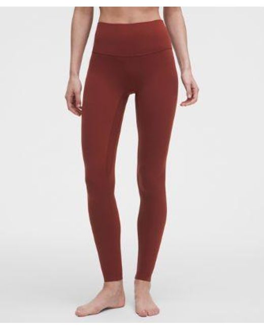 lululemon athletica Red Align No Line High-Rise Pant 28"