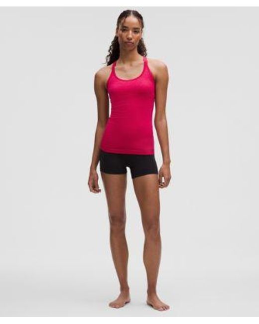 lululemon athletica Red – Ebb To Street Tank Top Light Support, B/C Cup – – Size 16